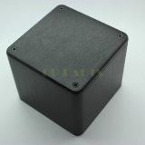 1PC 134*134*136mm Aluminum Transformer Triode Protect Cover Enclosure DIY Black